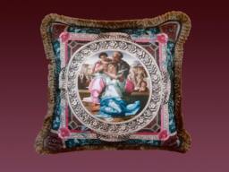 Doni Pillow - Aqua/Pink - thumbnail 1
