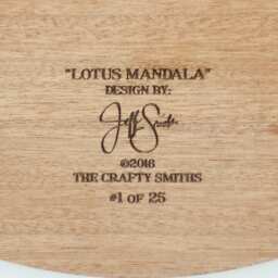 "Layered 3D Wood Art - ""Lotus Mandala" - thumbnail 4