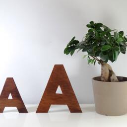 Decorative Wooden Letters For Wall Decor 6 - 16 Inch , Home Decor Big - thumbnail 2