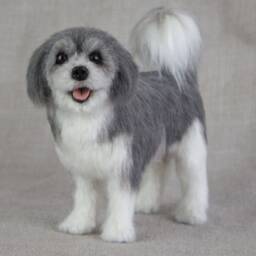 Made To Order Needle Felted Dog Custom Needle Felted Animal Sculpture - thumbnail 4