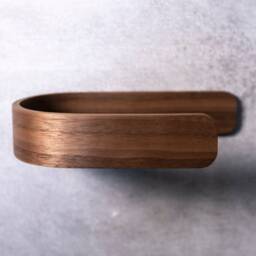 Walnut Wooden Curtain Holdback Modern Tie Backs - Pair - thumbnail 3