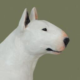 Bull Terrier, Dog Lying Statue, Painted, Limited Edition, Make Your Own Artdog - thumbnail 4