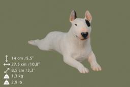 Bull Terrier, Dog Lying Statue, Painted, Limited Edition, Make Your Own Artdog