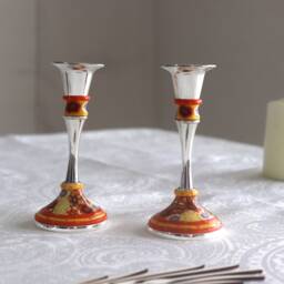 Candle Holders, Home Accessories, Candlesticks, Wedding Candles Holder, Jewish Gift, Table Decoration Set, Centerpiece, Bat Mitzvah - thumbnail 2