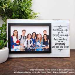 Friends Picture Frame, The Best Things in Life Are Memories Wooden Photo Personalized Girls Trip, Co Worker, Long Distance Gift - thumbnail 2