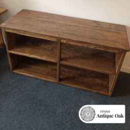 Handmade Reclaimed Wood Console Table Rustic Media Cabinet - Milton - thumbnail 4