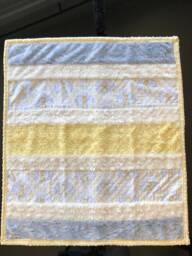 Handmade Modern Baby Yellow Giraffe Minky Blanket
