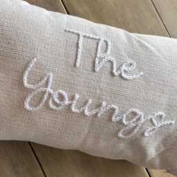 Embroidered Family Name Cushion Personalized Home Decor Gift Homeware Accessory - thumbnail 2