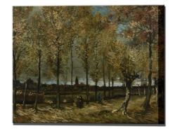 Van Gogh Poplars Canvas Print, Ready To Hang, Interior Design - thumbnail 1