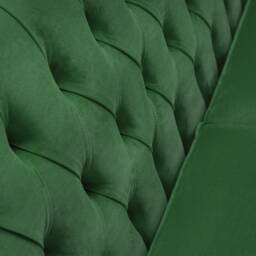 Handmade Low 3 Seater Emerald Green Velvet Chesterfield Sofa - thumbnail 4