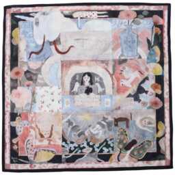 Ajiro Kosuke Art Scarf - Endless Dream Cotton Bandana, Wall Hanging - thumbnail 1
