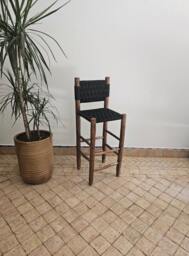 Moroccan Stool Bar With Black Cord