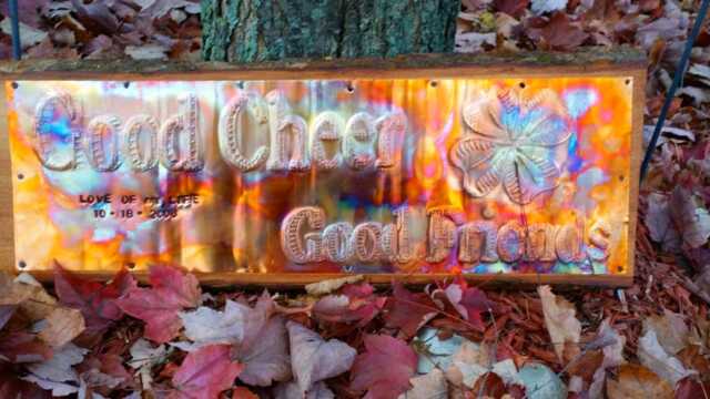 Copper Wood Sign Custom, Personalized Gift, Housewares, Weddings, 7Th Year Anniversary, Wall Hanging, Valentine's Day Gift, Husband Gift - image 1