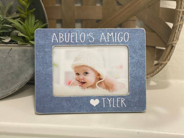 Personalized Abuelo Picture Frame Grandpa's Little Girl Gift by