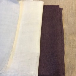 Ruffled Linen Coverlet Sisi - Shabby Chic Vintage Blanket - 90x90 - thumbnail 4