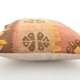 Kilim Cushion Cover, Kilim Pillow, Home Decor, Cojin Lana , Unico , 16x16Inc, Decor , Decorative Pillow - thumbnail 3