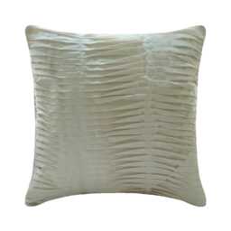 "Decorative Pintucks, Textured, Striped Ivory Pillow Case 24""x24""/26""x26" - thumbnail 1