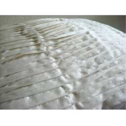 "Decorative Pintucks, Textured, Striped Ivory Pillow Case 24""x24""/26""x26" - thumbnail 3