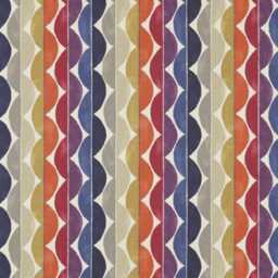 Scion - Yoki 5 Colourways Available Terracotta/Berry Sapphire Denim Fig Retro Curvy Cushion Cover Handmade Throw Pillow - thumbnail 3