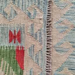 Kilim Rug Multicolour, Handmade Artisan Afghan Turkish Persian Qashqai Navajo Bohemian Natural Wool Flatweave 125x79 cm - thumbnail 3