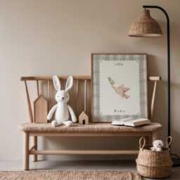 Little Birdie Print - Vintage Kids Room Decor - thumbnail 2