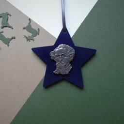 Charles Dickens Christmas Decoration - Ornament Book Lover Victorian Decor - thumbnail 3