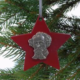 Charles Dickens Christmas Decoration - Ornament Book Lover Victorian Decor - thumbnail 2