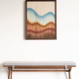 Framed Fiber Art Wall Hanging From My New Framed Collection - Rust Ii [Made To Order] - thumbnail 2