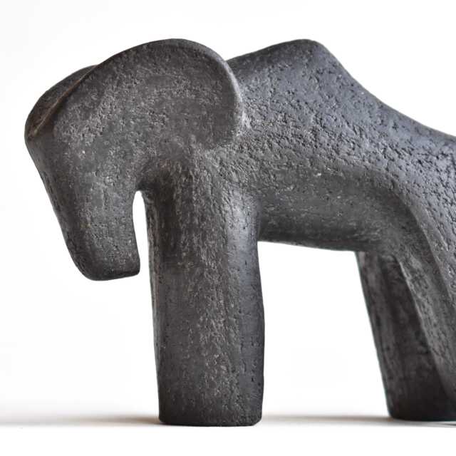 Ceramic Sculpture-Mountain Goat. Clay Figurine Art Handmade Natural Materials Interior Original Gift Collecting Custom Pet Sculpture - image 1