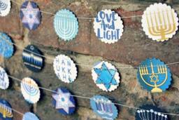 Hanukkah, Holiday Decor, Hannukah Hanukkah Garland, Menorah, Gifts, Chanukah - thumbnail 2