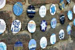 Hanukkah, Holiday Decor, Hannukah Hanukkah Garland, Menorah, Gifts, Chanukah - thumbnail 1