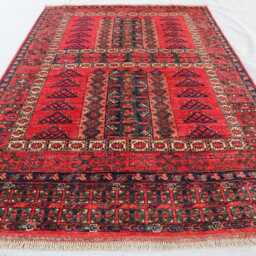 4'11x7'1 Red Brand Kazak Farmhouse Rug, Handmade Medallion Wool Area Afghan Luxury Design Bedroom Livingroom Office D??cor Rug - thumbnail 2