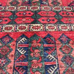 4'11x7'1 Red Brand Kazak Farmhouse Rug, Handmade Medallion Wool Area Afghan Luxury Design Bedroom Livingroom Office D??cor Rug - thumbnail 3