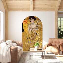 Gustav Klimt Portrait Of Adele Bloch-Bauer I Wall Sticker - Arch Fabric Decal Artistic Home Decor - thumbnail 2