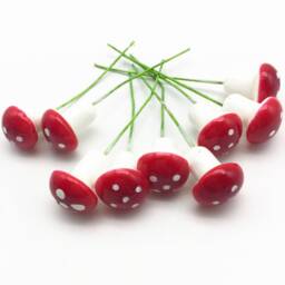 Mini 3D Toadstool Mushroom Fairy Decoration Embellishment Crafts - thumbnail 4