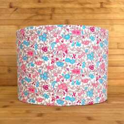 Liberty London Lampshade Pink Forget Me Not Floral Cotton - thumbnail 1