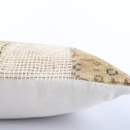 Vintage Turkish Kilim Pillow Cover 16'' Handwoven Wool Throw - thumbnail 4