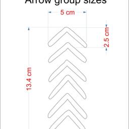 Sale Arrow Wall Decals Hand Drawn Geometric Nursery Decor - 26/Pack - thumbnail 3