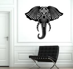 Wall Decal Animal Elephant Cool Tribal Ornament Mural Vinyl Sticker 1867Dz - thumbnail 1