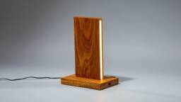 Wooden Table Desk Led Lamp/Usb Charger Modern Minimalist Loft Design Touch Dimmer Home Decor Night Bedside Nursery For Kids - thumbnail 1