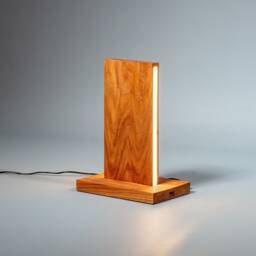 Wooden Table Desk Led Lamp/Usb Charger Modern Minimalist Loft Design Touch Dimmer Home Decor Night Bedside Nursery For Kids - thumbnail 2
