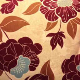 Sanderson Pop Art Purple Blue Floral Retro Cushion Cover - thumbnail 2