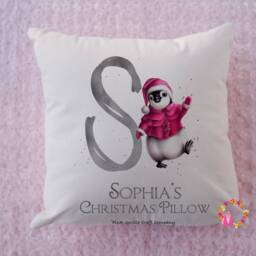 1st Christmas, Child Pillow, Christmas Gift, New Baby Cushion, Personalised Children's Gift For Girl, Boy - thumbnail 3