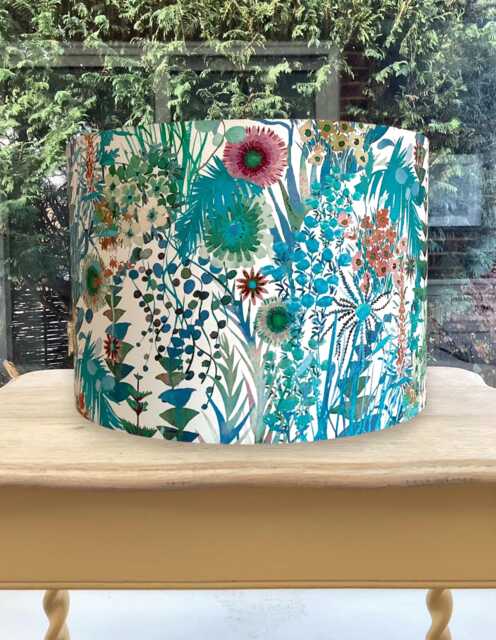 Lampshade Liberty Of London Prospect Road Tresco Kaffe Fasset Chrysanthemum Visteria For Table Lamp Or Ceiling Drum Shade - image 1