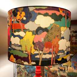 Lampshade Liberty Of London Prospect Road Tresco Kaffe Fasset Chrysanthemum Visteria For Table Lamp Or Ceiling Drum Shade - thumbnail 2