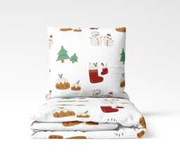 Christmas Pudding Bedding, Duvet Covers, Fitted Sheets, Christmas, Festive Baby's 1st