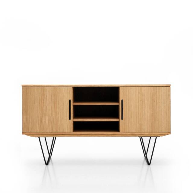 Mid-Century Sideboard, Dresser, Commode, Credenza Made Of Oak Vaneer - Livlo D-S14 - image 1