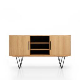 Mid-Century Sideboard, Dresser, Commode, Credenza Made Of Oak Vaneer - Livlo D-S14
