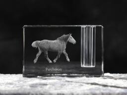 Percheron, Crystal Pen Holder With Horse, Souvenir, Decoration, Limited Edition, Collection - thumbnail 1