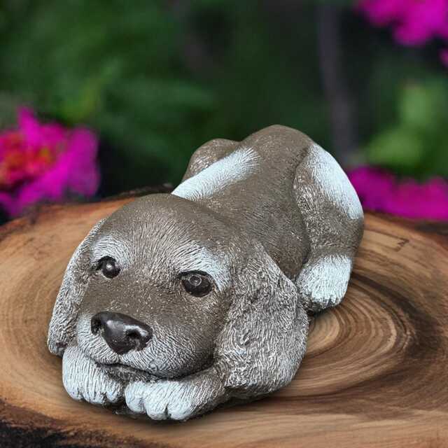 Garden Cocker Spaniel Statue Concrete Sculpture Outdoor Dog Decoration Handmade Front Doorornament Dog Lover Gift - image 1